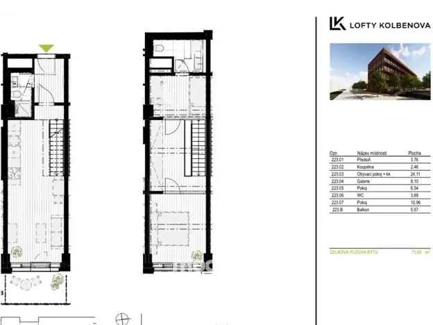 Prodej bytu 3+kk, Praha, 71 m2