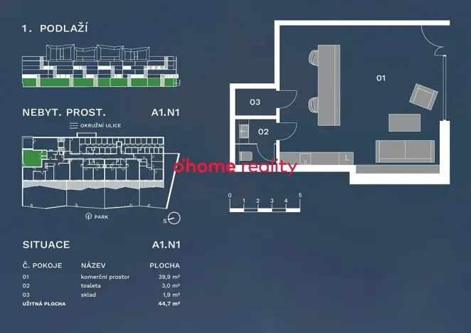 Prodej obchodního prostoru, Olomouc, Okružní, 166 m2
