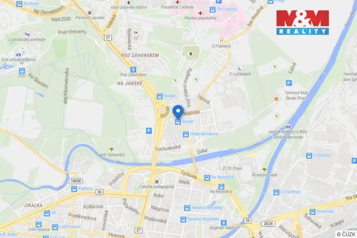 Pronájem garážového stání, Plzeň - Severní Předměstí, Otýlie Beníškové, 15 m2