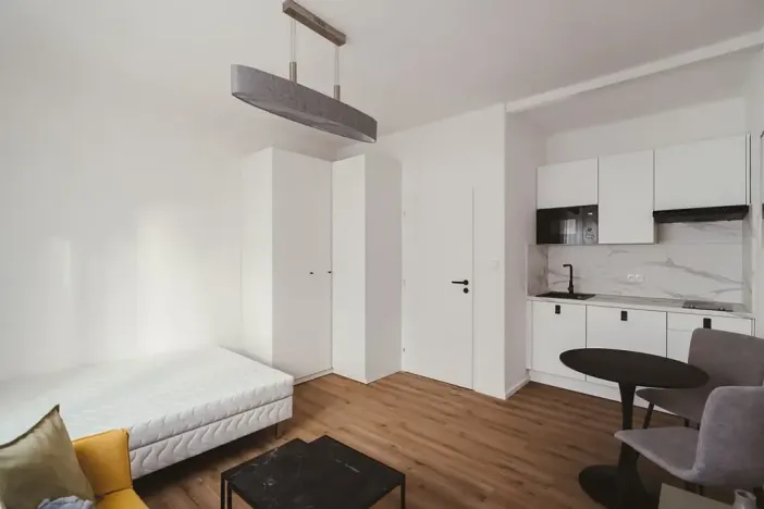 Pronájem bytu 1+kk, Praha - Strašnice, Petrovická, 23 m2