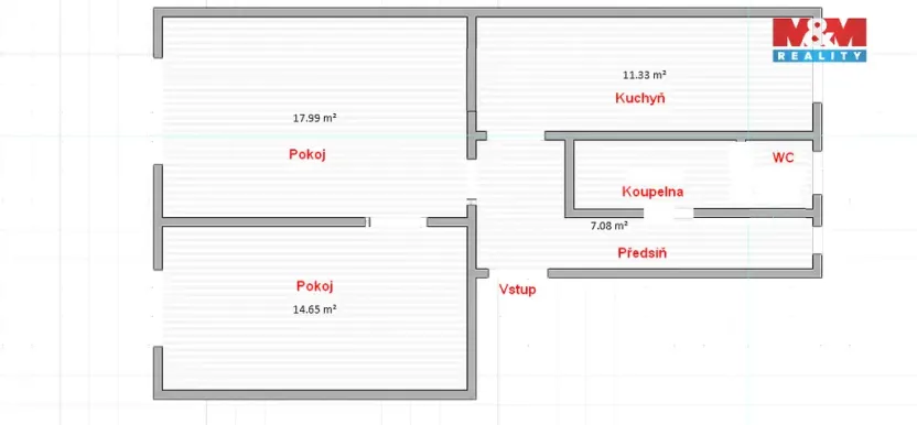 Pronájem bytu 2+1, Litoměřice - Předměstí, Teplická, 56 m2