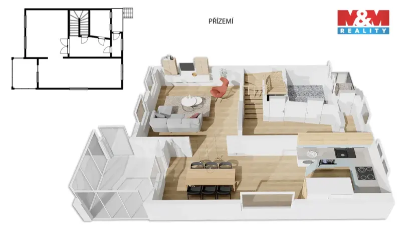 Prodej rodinného domu, Louny, Cítolibská, 282 m2