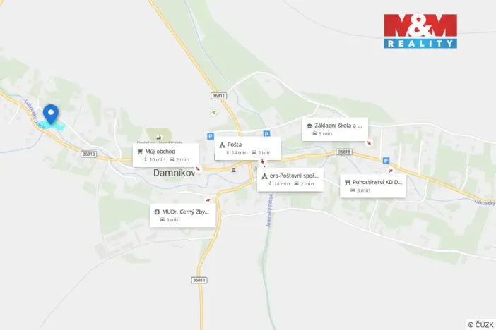 Prodej pozemku pro bydlení, Damníkov, 1300 m2