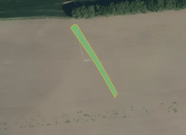 Prodej pole, Kněždub, 3809 m2