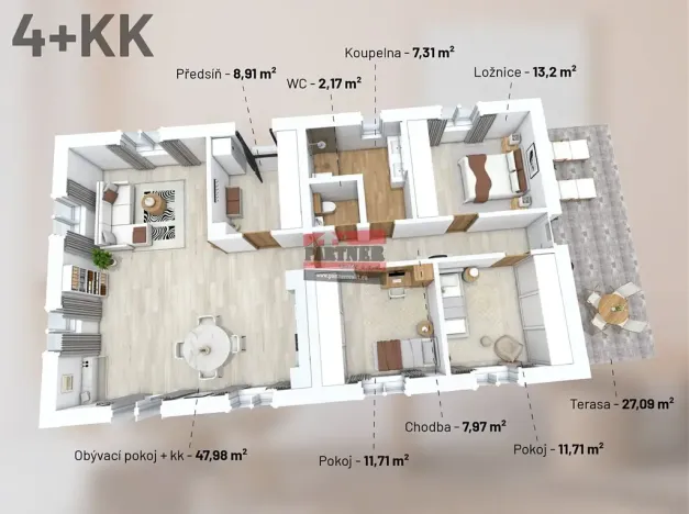 Pronájem rodinného domu, Podolí I, 111 m2