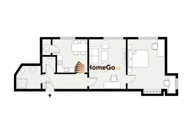 Pronájem bytu 3+kk, Praha - Nusle, Žateckých, 65 m2