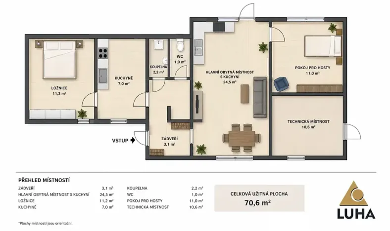 Prodej rodinného domu, Horní Lhota, 71 m2