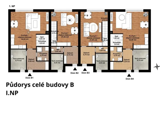 Prodej rodinného domu, České Budějovice, 75 m2