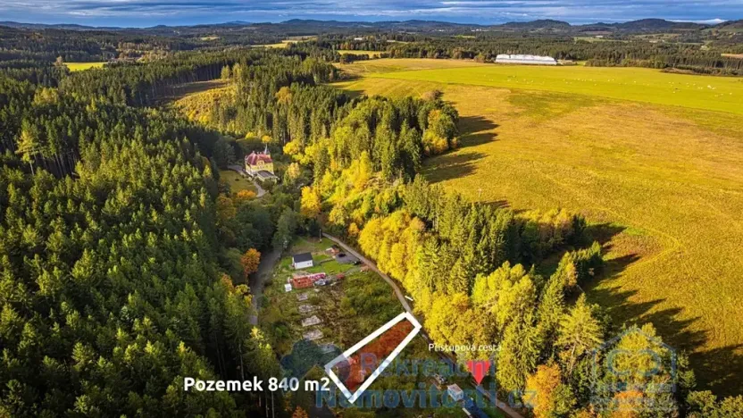 Prodej pozemku pro bydlení, Kaplice, 840 m2