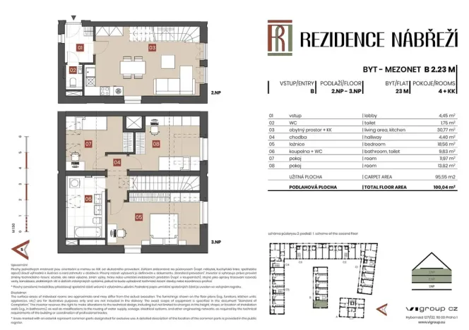 Prodej bytu 4+kk, Brandýs nad Labem-Stará Boleslav - Stará Boleslav, Nábřeží, 96 m2