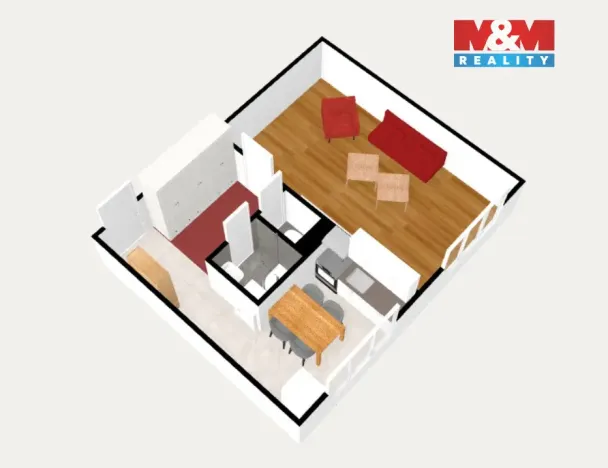 Prodej bytu 1+1, Nová Role, Svobodova, 39 m2