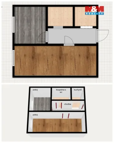 Prodej bytu 2+kk, Rokytnice v Orlických horách, U Nádraží, 39 m2