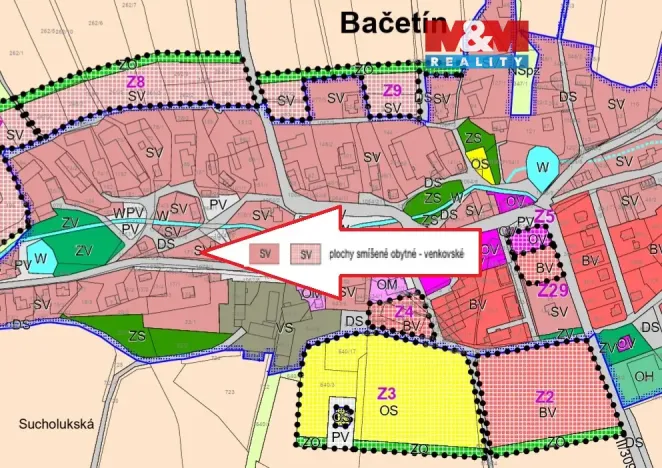 Prodej pozemku pro bydlení, Bačetín, 1122 m2
