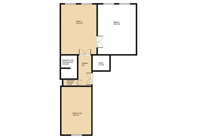Prodej bytu 3+kk, Praha - Smíchov, Kotevní, 85 m2