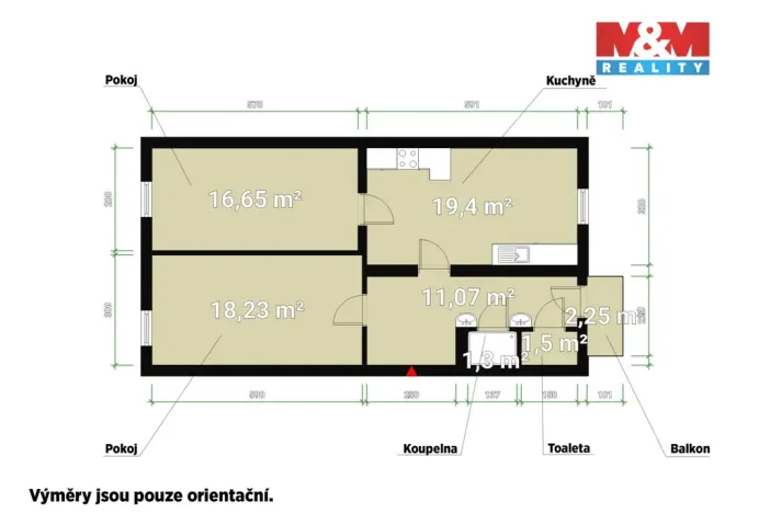 Prodej bytu 2+1, Plzeň - Jižní Předměstí, Jagellonská, 65 m2
