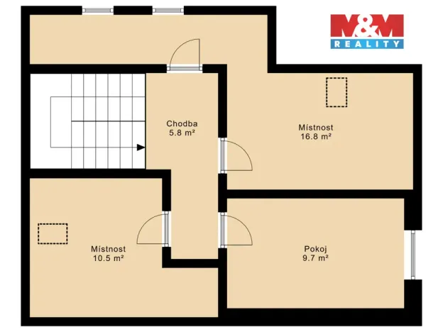 Prodej rodinného domu, Dačice - Dačice V, Husova, 56 m2