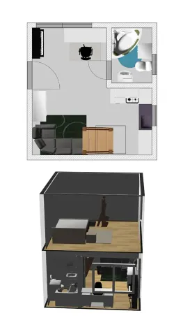 Pronájem bytu 2+kk, Brno, Řehořova, 26 m2