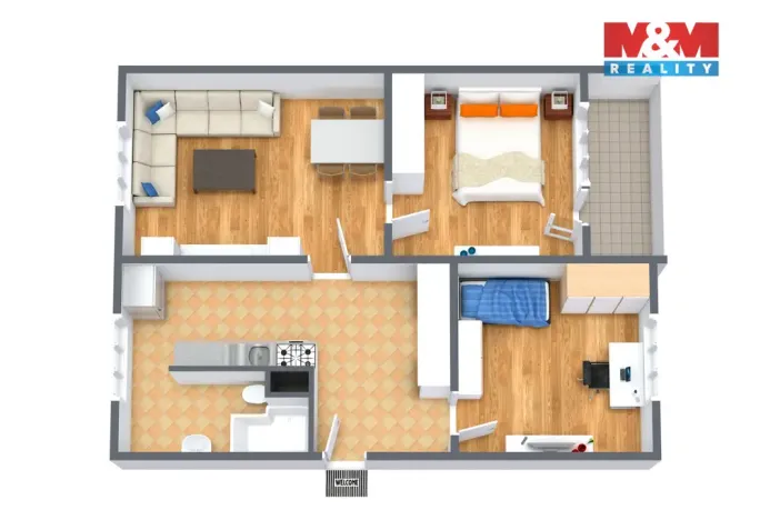 Prodej bytu 3+1, Sokolov, Mánesova, 60 m2