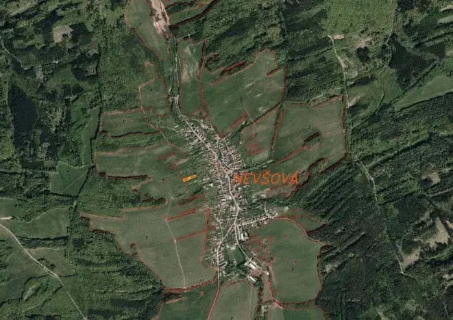 Prodej pole, Slavičín - Nevšová, 1102 m2