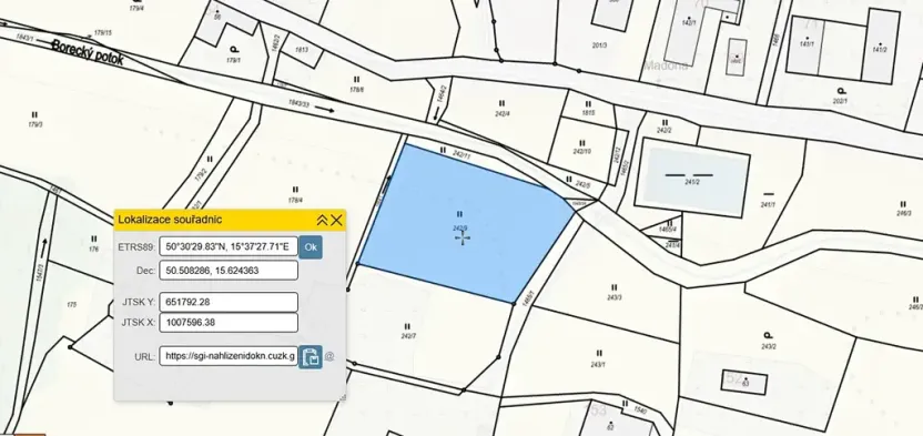 Prodej pozemku pro bydlení, Borovnice, 2221 m2