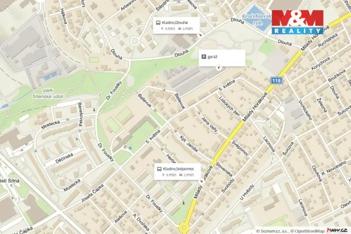 Prodej garáže, Kladno - Kročehlavy, Bellevue, 17 m2