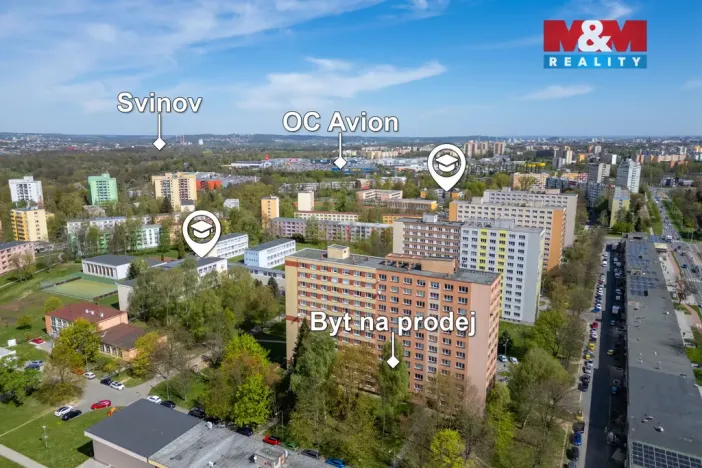 Prodej bytu 2+1, Ostrava - Zábřeh, Výškovická, 57 m2