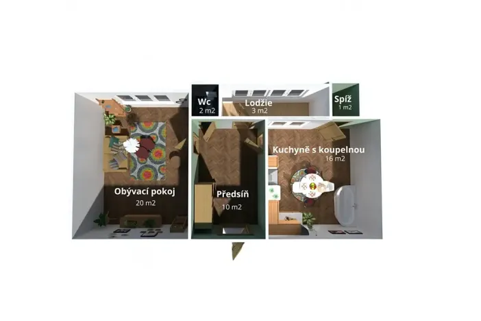 Prodej bytu 1+1, Kolín, Veltrubská, 49 m2