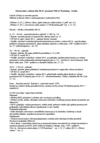 Prodej pozemku pro bydlení, Kostelany, 1920 m2