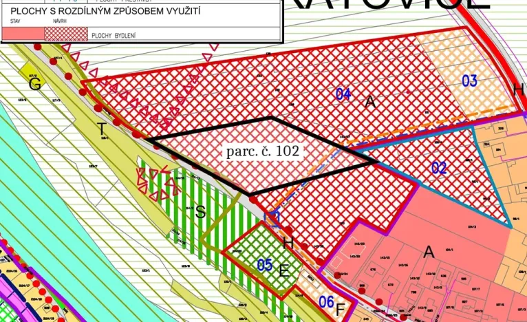 Prodej podílu pozemku pro bydlení, Katovice, 4417 m2