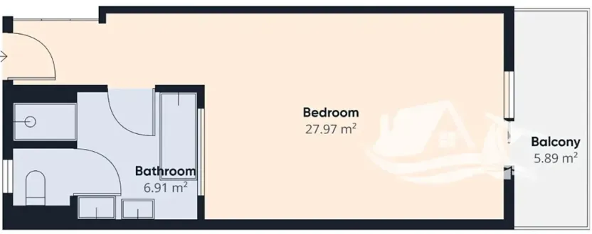 Prodej bytu 1+kk, Santa Maria, Kapverdy, 36 m2