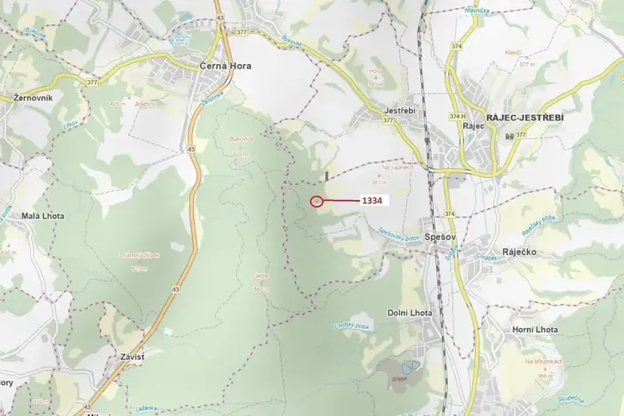 Dražba lesa, Spešov, 420 m2