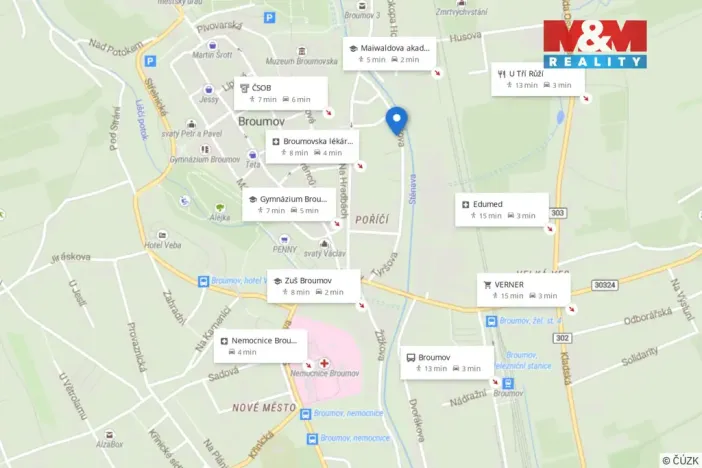 Prodej rodinného domu, Broumov - Poříčí, Tyršova, 320 m2
