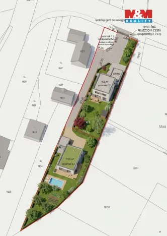Prodej pozemku pro bydlení, Baška, 1175 m2
