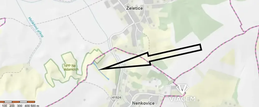 Prodej zahrady, Nenkovice, 3921 m2