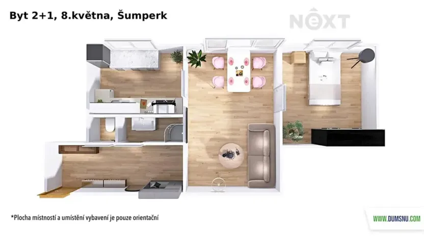 Prodej bytu 2+1, Šumperk, 8. května, 52 m2