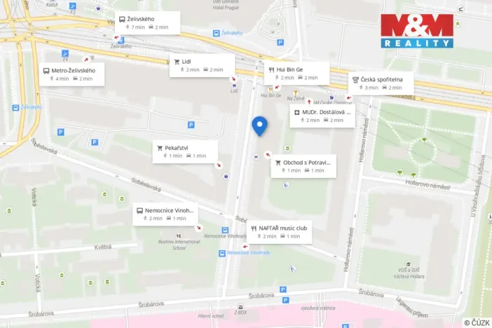 Pronájem bytu 2+1, Praha - Vinohrady, U vinohradské nemocnice, 52 m2
