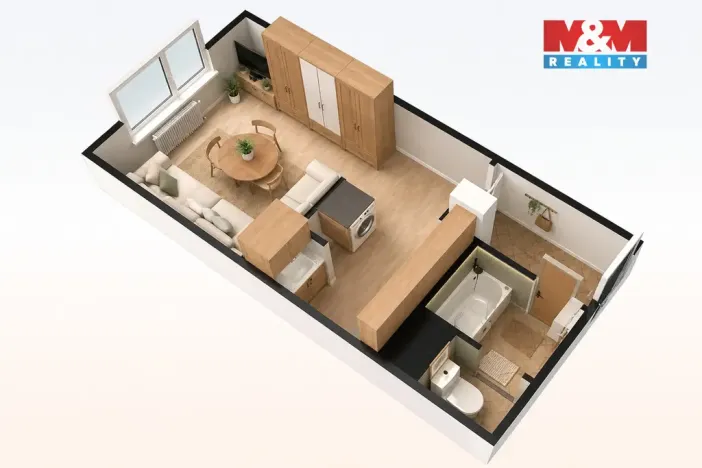 Prodej bytu 1+kk, Karlovy Vary - Rybáře, Konečná, 24 m2