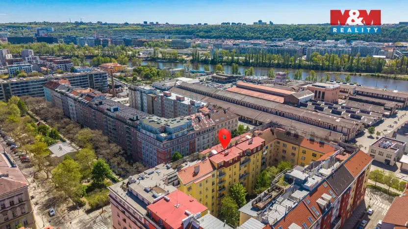 Prodej bytu 1+1, Praha - Holešovice, Osadní, 41 m2