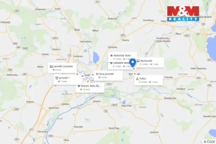 Prodej pozemku pro bydlení, Rychnovek - Zvole, 5250 m2