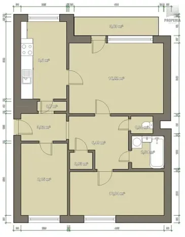 Prodej bytu 3+1, Brno, Mikuláškovo náměstí, 69 m2