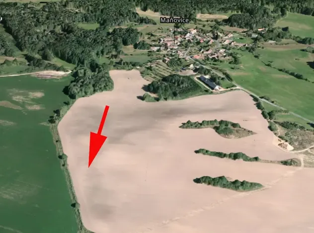 Prodej pole, Maňovice, 2533 m2