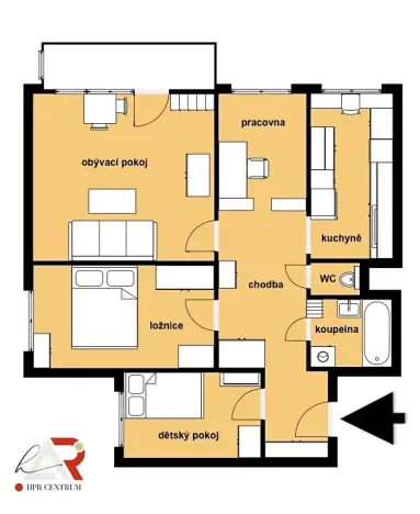 Prodej bytu 4+1, Brno, Čejkovická, 81 m2