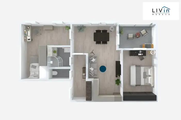 Pronájem bytu 3+kk, Olomouc, Wittgensteinova, 66 m2