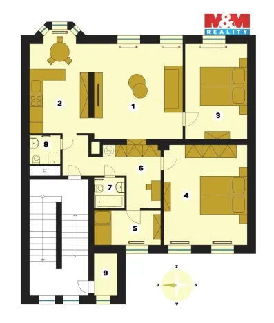 Pronájem bytu 4+1, Jablonec nad Nisou, Jiráskova, 110 m2