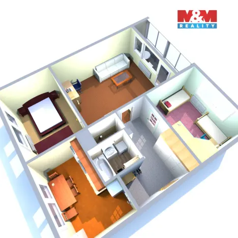 Prodej bytu 3+1, Česká Lípa, Jihlavská, 70 m2