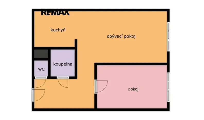 Pronájem bytu 2+kk, Praha - Chodov, Markušova, 42 m2