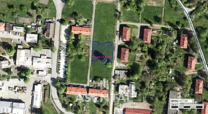 Prodej komerčního pozemku, Petřvald, Rychvaldská, 1045 m2