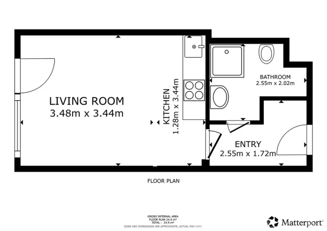 Pronájem bytu 1+kk, Praha - Dolní Měcholupy, Honzíkova, 30 m2