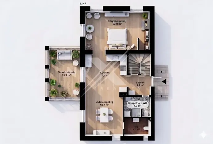 Prodej rodinného domu, Týnec nad Sázavou, Sad přátelství, 172 m2