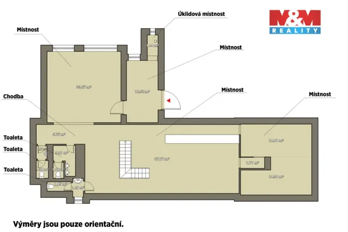 Pronájem obchodního prostoru, Plzeň - Východní Předměstí, Americká, 208 m2
